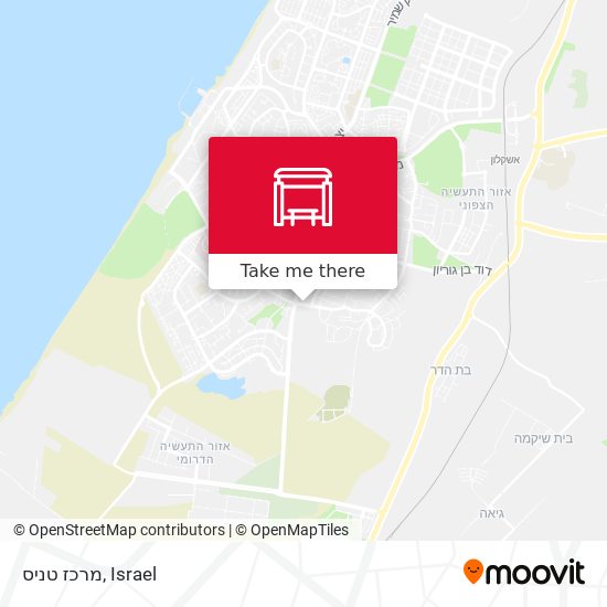 מרכז טניס map