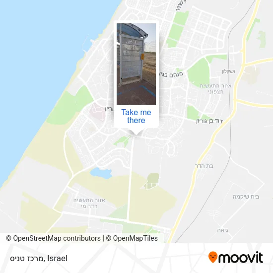 Карта מרכז טניס