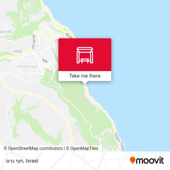 Карта חוף גנים
