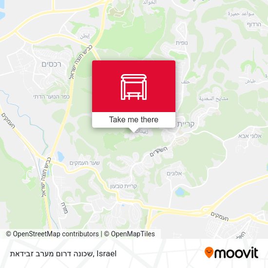 שכונה דרום מערב זבידאת map
