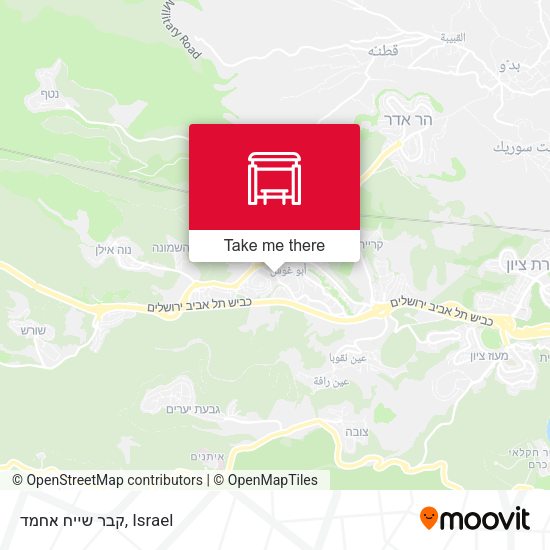 קבר שייח אחמד map