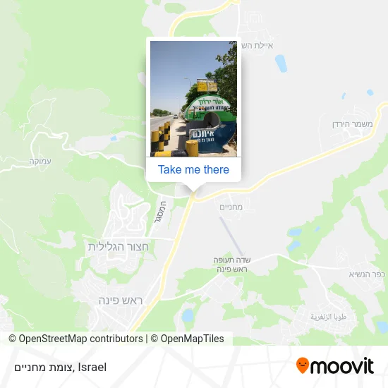 Карта צומת מחניים