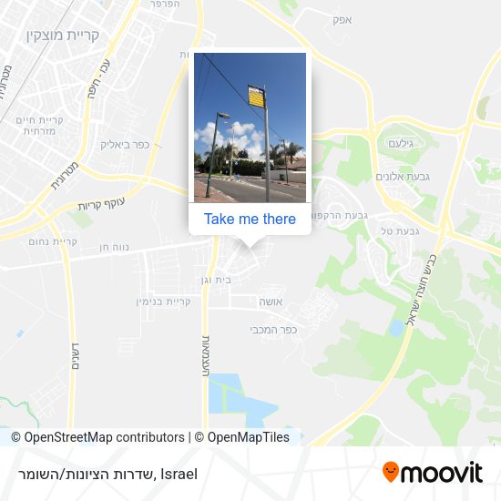 שדרות הציונות/השומר map