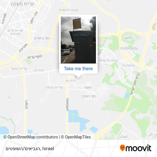הנביאים/השופטים map