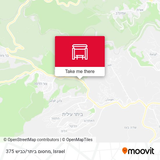 מחסום ביתר/כביש 375 map