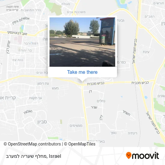 Карта מחלף שעריה למערב