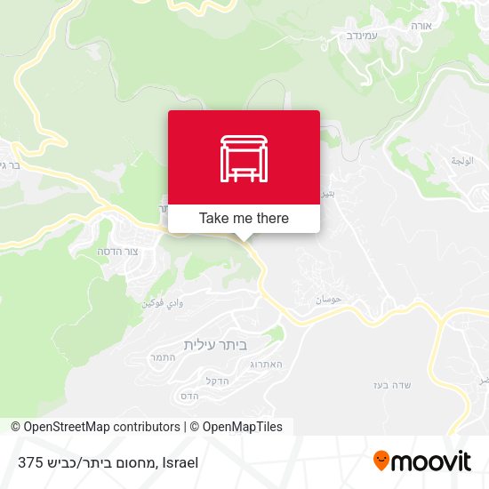 מחסום ביתר/כביש 375 map