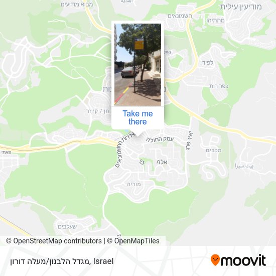 מגדל הלבנון/מעלה דורון map