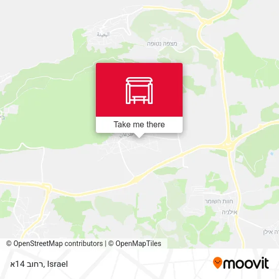 Карта רחוב 14א
