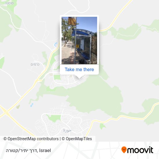 דרך יתיר/קטורה map