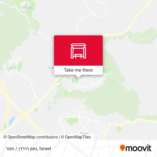 Карта גאון הירדן / תמר