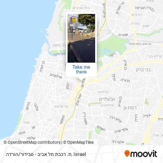Карта ת. רכבת תל אביב - סבידור/הורדה