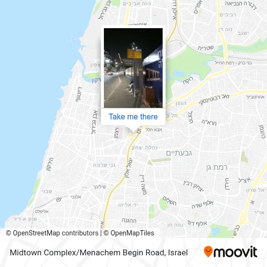 Midtown Complex / Menachem Begin Road map