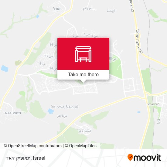תאופיק זיאד map