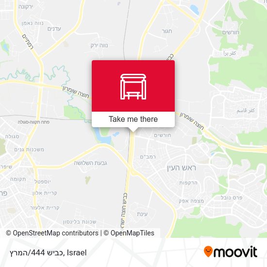 Карта כביש 444/המרץ