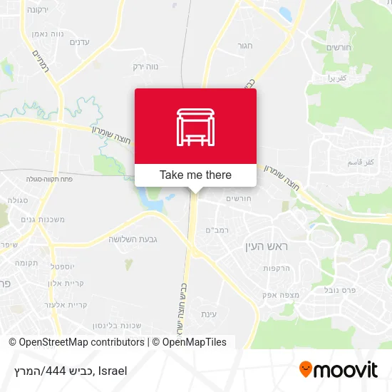 Карта כביש 444/המרץ