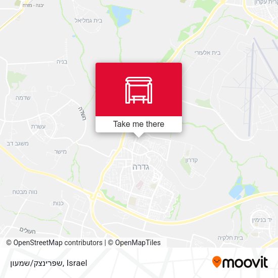 שפרינצק/שמעון map