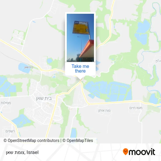 Карта צומת שאן