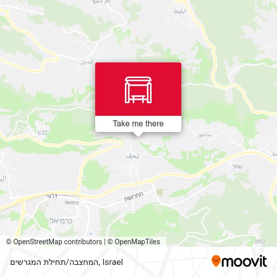 המחצבה/תחילת המגרשים map