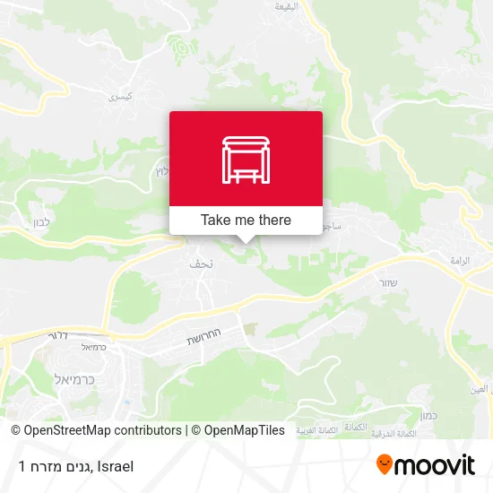 גנים מזרח 1 map