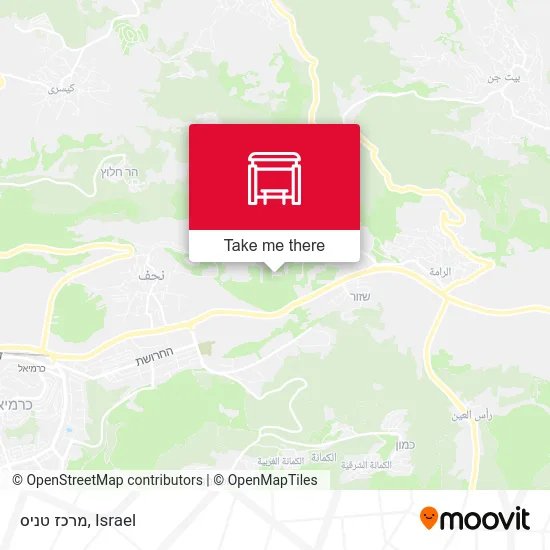 Карта מרכז טניס