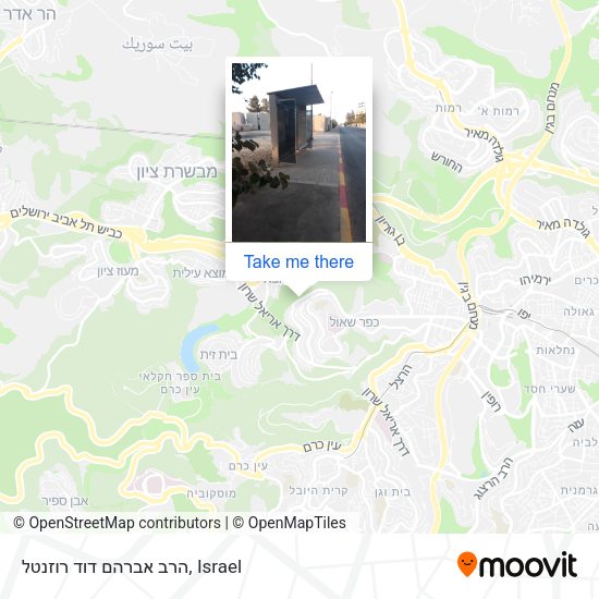 הרב אברהם דוד רוזנטל map