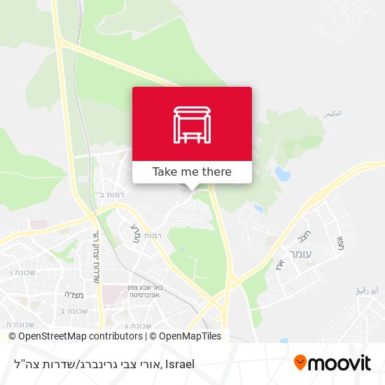 Карта אורי צבי גרינברג/שדרות צה''ל