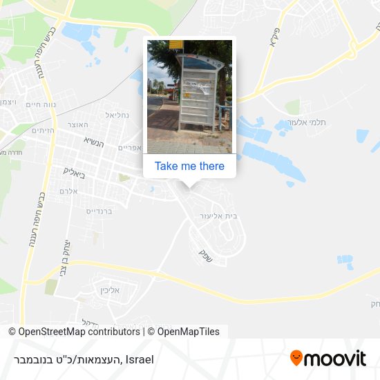 העצמאות/כ''ט בנובמבר map