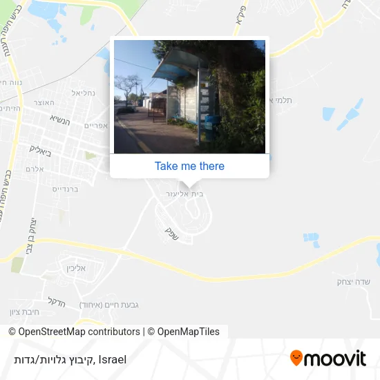 Карта קיבוץ גלויות/גדות