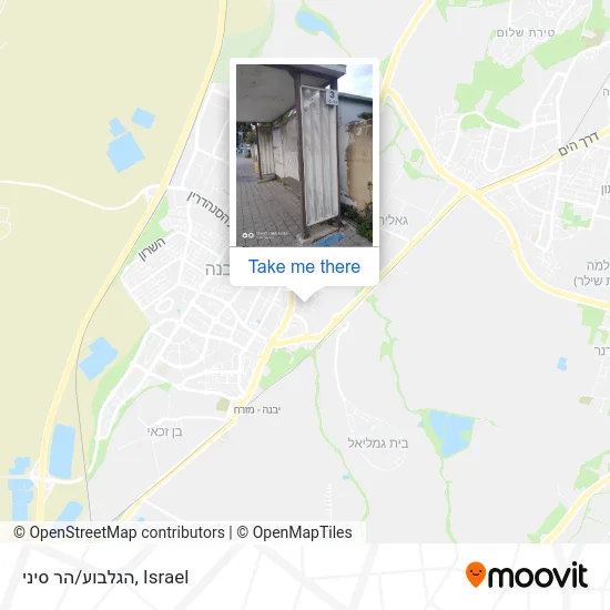 Карта הגלבוע/הר סיני