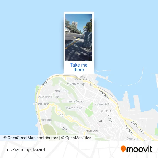 Карта קריית אליעזר