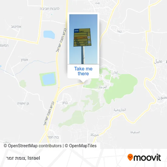 Карта צומת זמר
