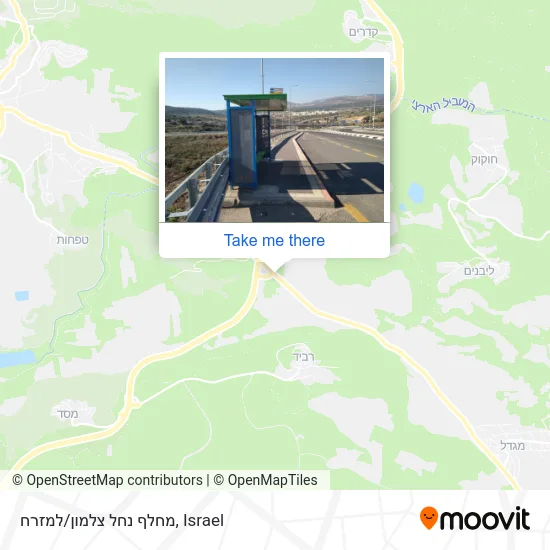 Карта מחלף נחל צלמון/למזרח