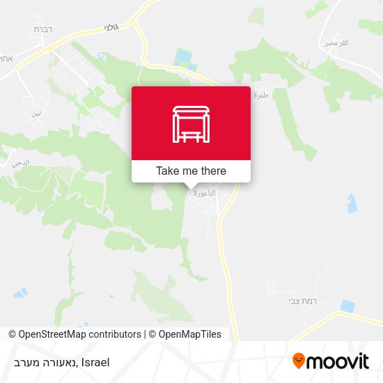 נאעורה מערב map