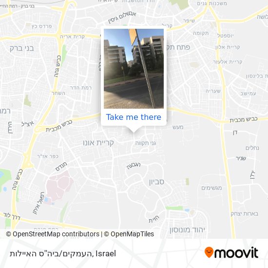 העמקים/ביה''ס האיילות map