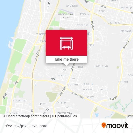 שד. וייצמן/שד. הילד map
