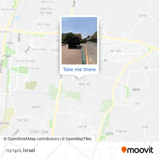 הערבה map