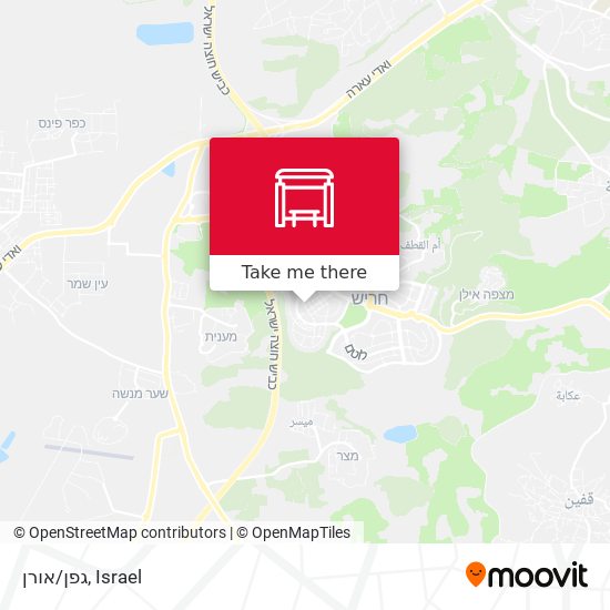 גפן/אורן map