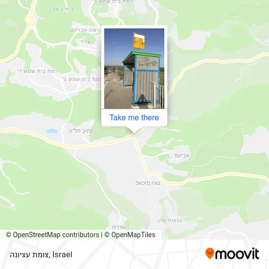 Карта צומת עציונה