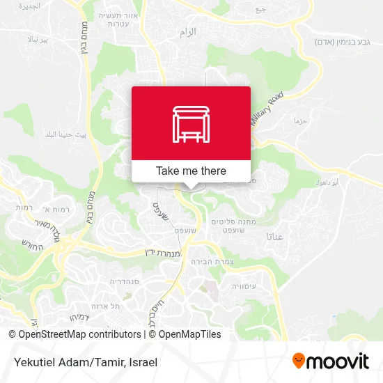 Yekutiel Adam/Tamir map