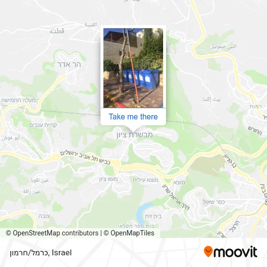 כרמל/חרמון map