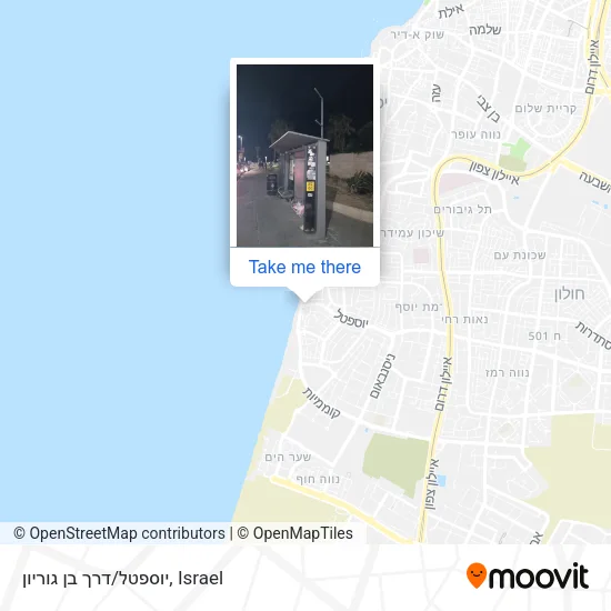 Карта יוספטל/דרך בן גוריון