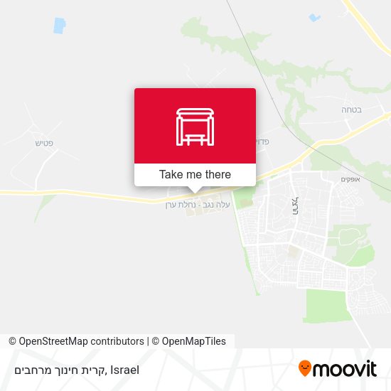 קרית חינוך מרחבים map
