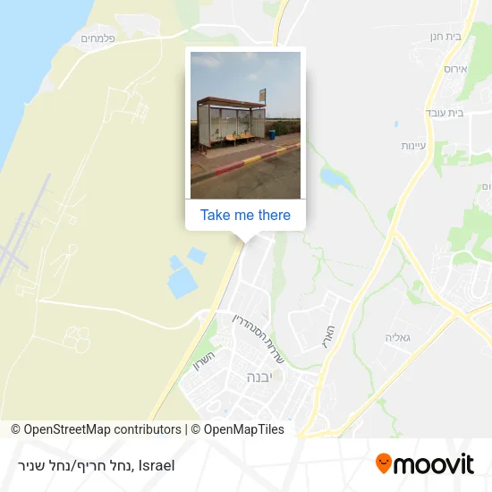Карта נחל חריף/נחל שניר