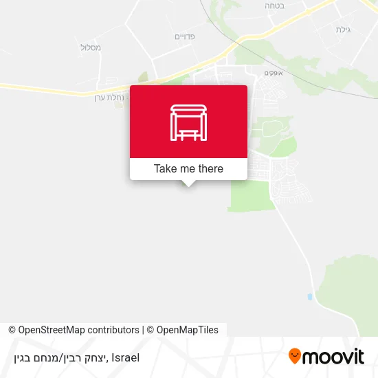 Карта יצחק רבין/מנחם בגין