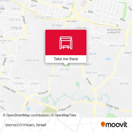 האגודה/ז'בוטינסקי map
