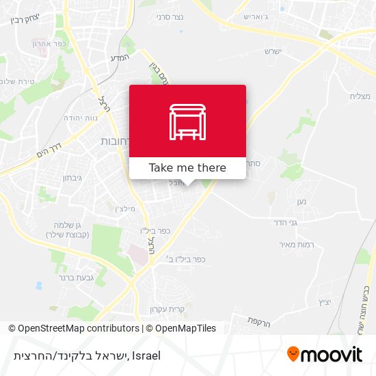 ישראל בלקינד/החרצית map
