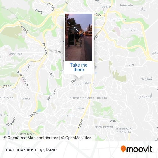 קרן היסוד/אחד העם map