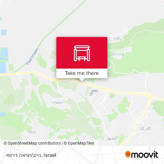 Карта הייב/יציאה דרומי
