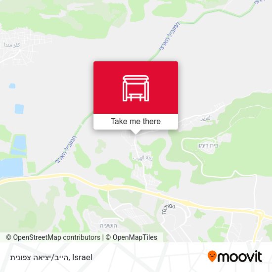 הייב/יציאה צפונית map